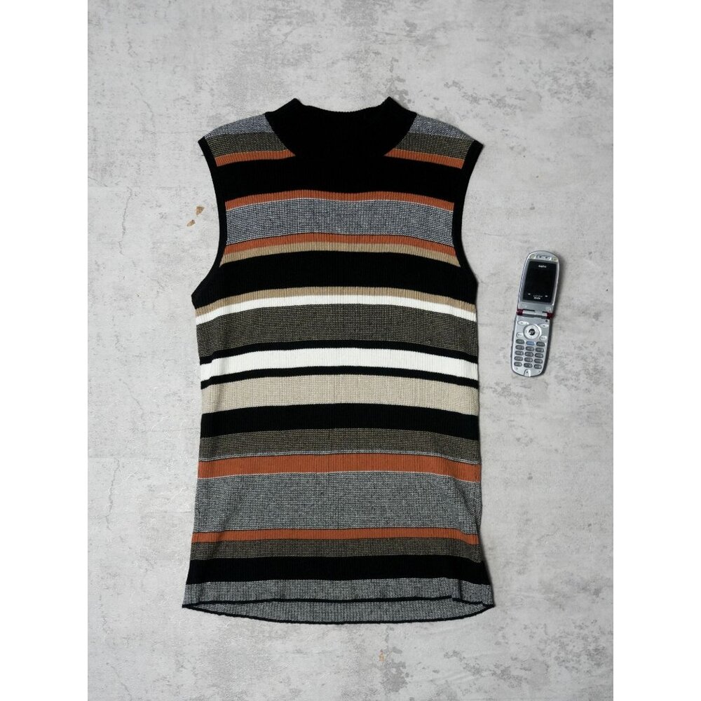 Vintage Striped Sweater Vest